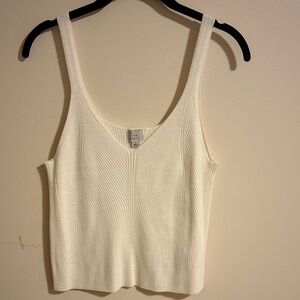 NWOT Women’s Cream Knit Sweater Tank Top